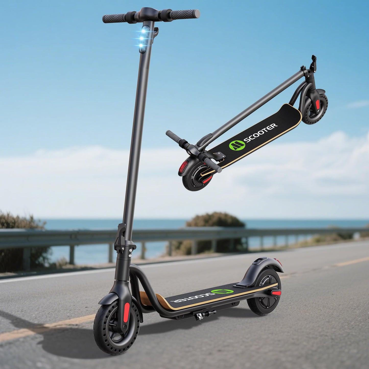 Electric Scooter,Electric Scooter Adults for Commuting, 15.5mph, 7800mah Battery, Dual Brakes, 3-Speed Gear, for Teens & Adults