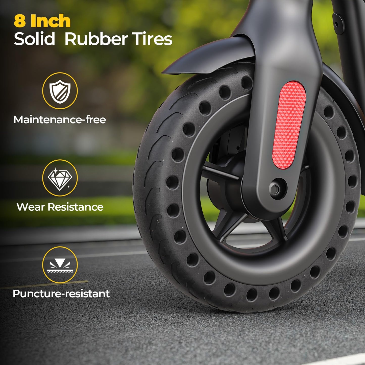 Electric Scooter,Electric Scooter Adults for Commuting, 15.5mph, 7800mah Battery, Dual Brakes, 3-Speed Gear, for Teens & Adults