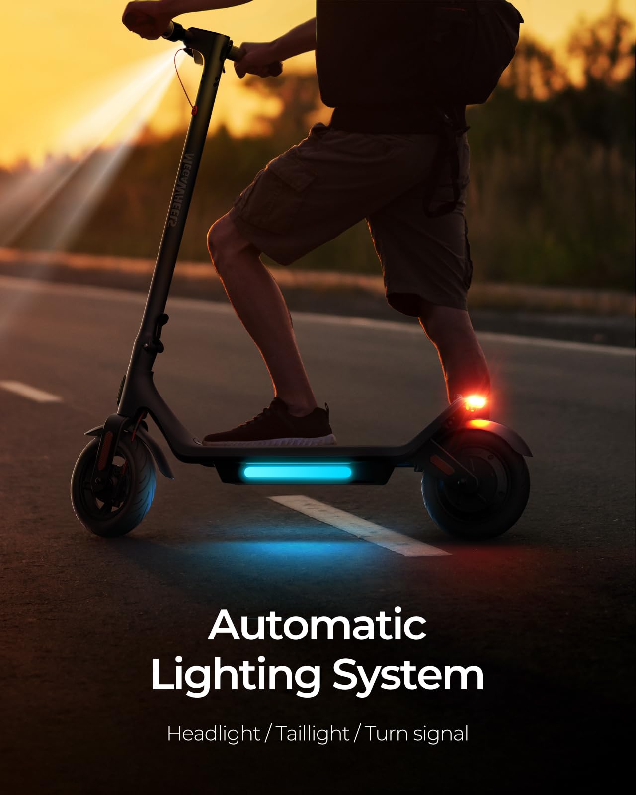 Electric Scooter,Electric Scooter for Adults 31 Miles Range,10in Pneumatic Tires,500W Motor,E Scooter with Smart APP Control for Commuting, Outdoor, Short Travel