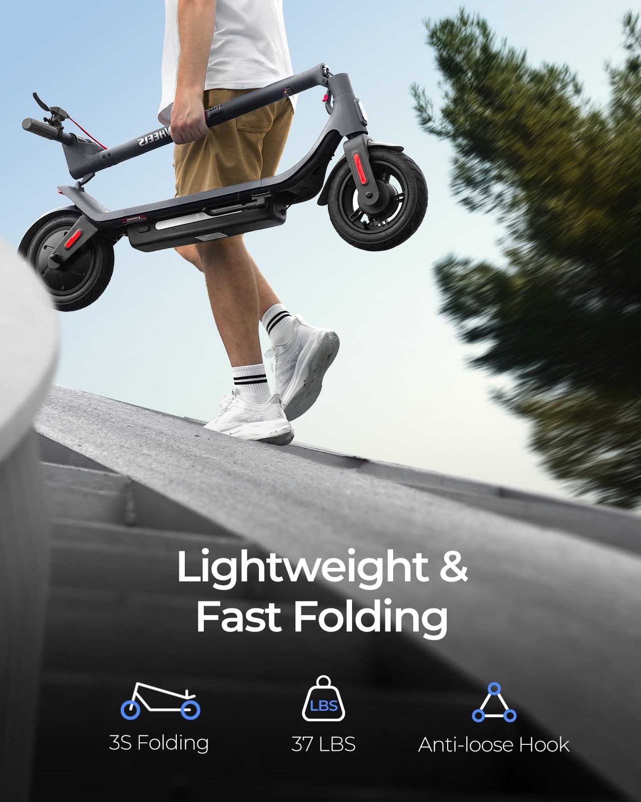 Electric Scooter,Electric Scooter for Adults 31 Miles Range,10in Pneumatic Tires,500W Motor,E Scooter with Smart APP Control for Commuting, Outdoor, Short Travel