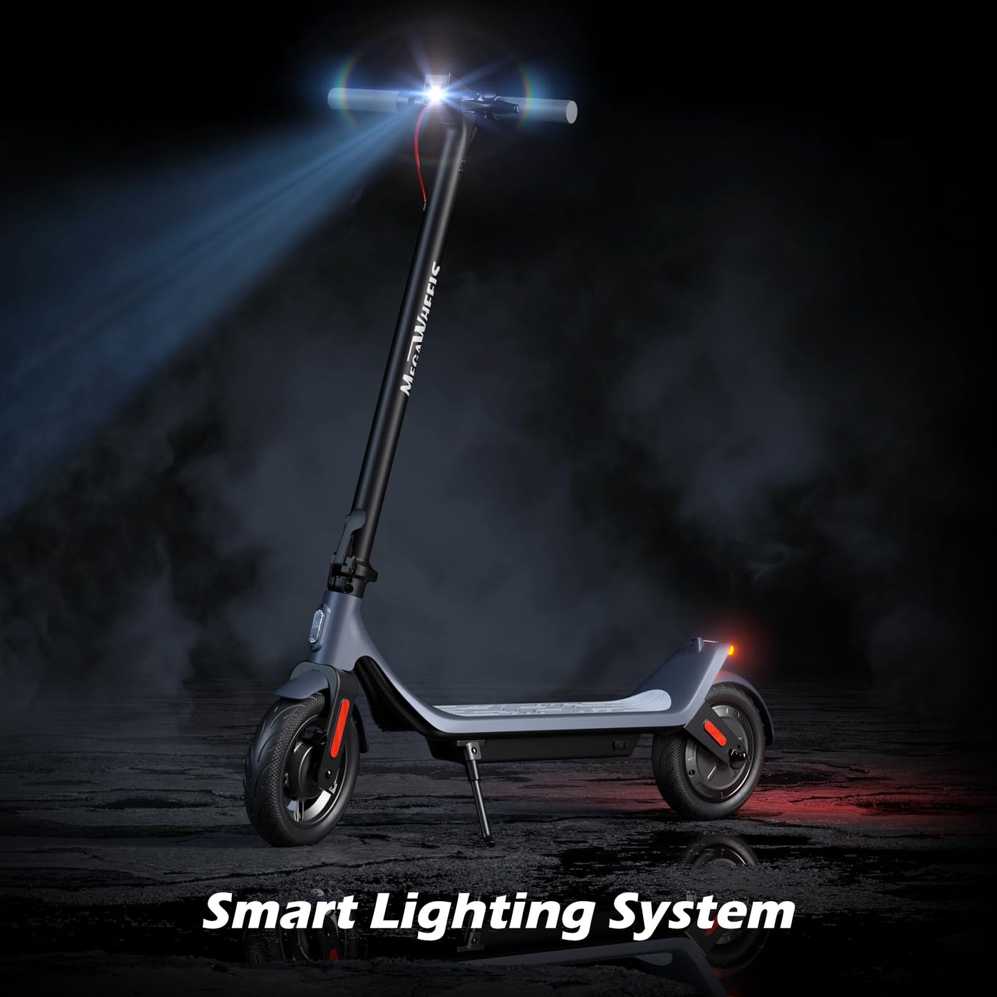 MEGAWHEELS Electric Scooter,Electric Scooter Adults,10in Pneumatic Tires,350W Motor,19 Miles Range,E Scooter with Smart APP Control for Commuting, Outdoor,Short Travel